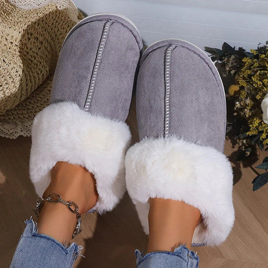 Fluffy Open Slippers