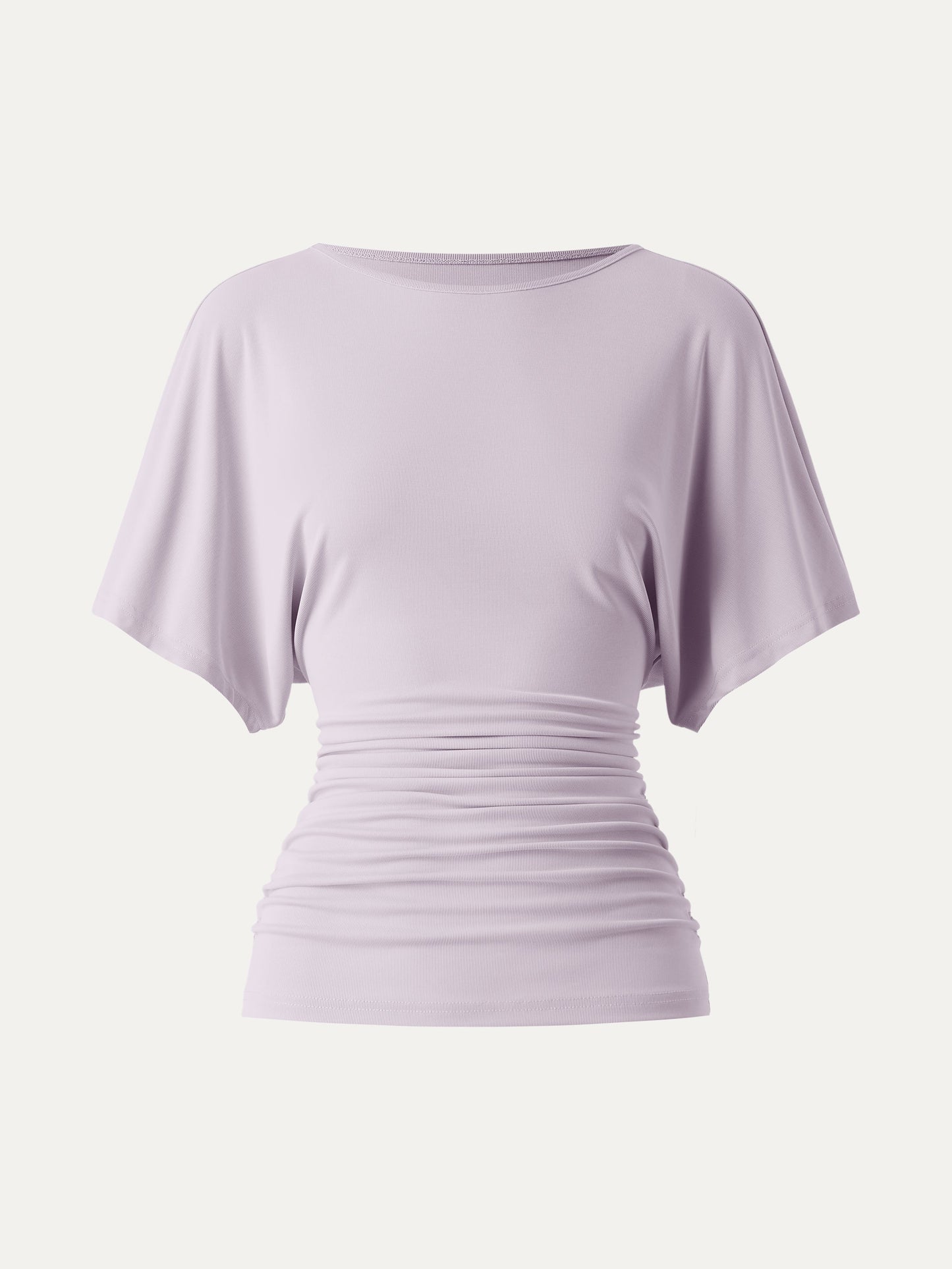 Ruched Waist Flutter Top
