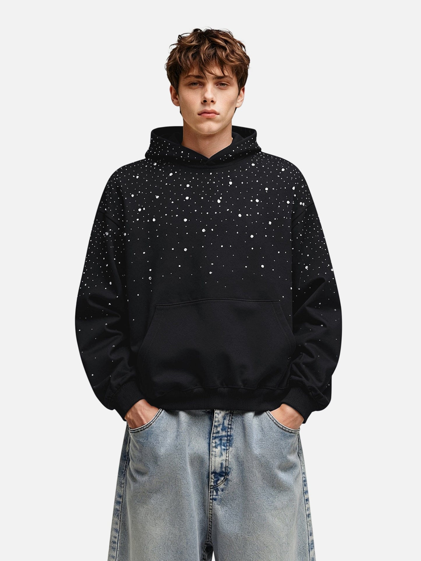 Starveil Rhinestone Pullover Hoodie