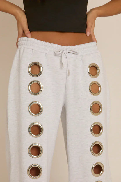 EyeletEdge™ - Wide Leg Sweatpants