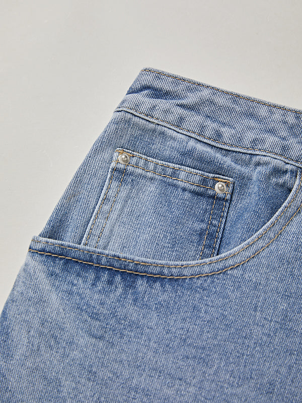 Denim Dream™ Low Rise Mini Skirt