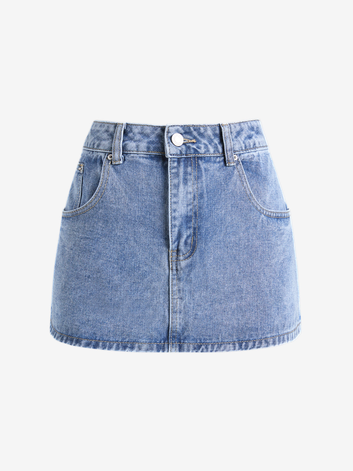 Denim Dream™ Low Rise Mini Skirt