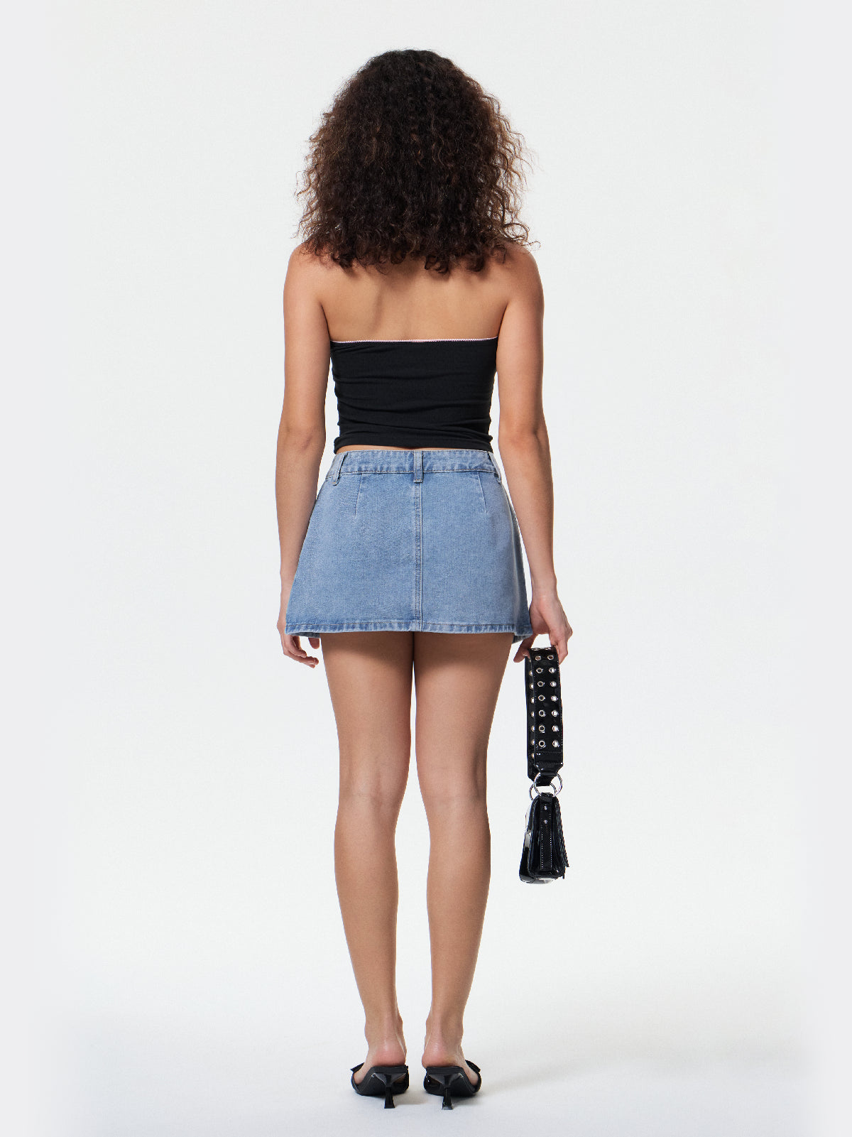 Denim Dream™ Low Rise Mini Skirt