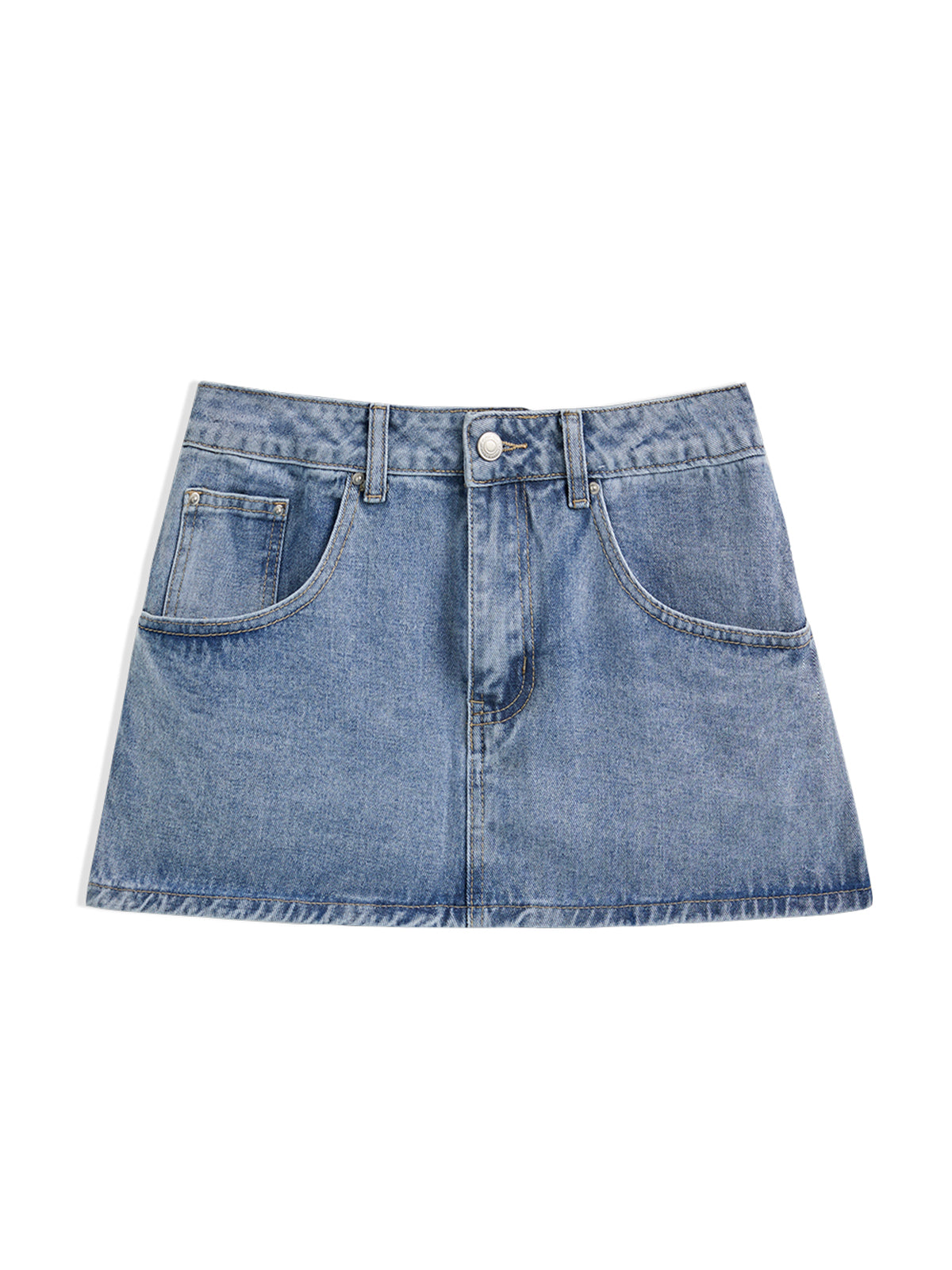 Denim Dream™ Low Rise Mini Skirt