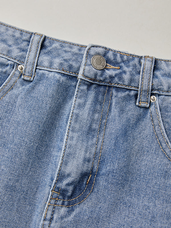Denim Dream™ Low Rise Mini Skirt