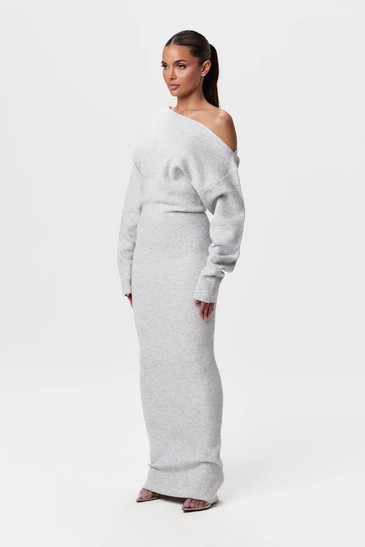 SoftDrape™ Off-Shoulder Maxi Dress