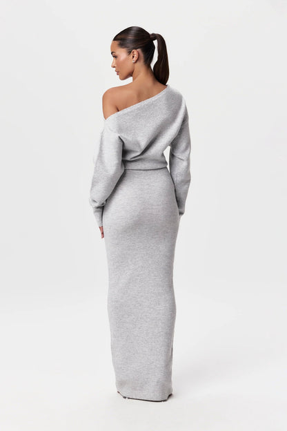 SoftDrape™ Off-Shoulder Maxi Dress