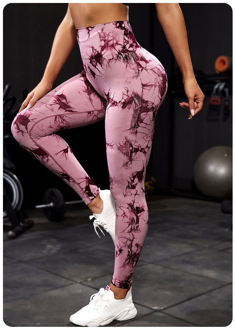 SwirlSculpt™ Tie-Dye Leggings