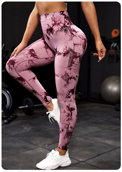 SwirlSculpt™ Tie-Dye Leggings