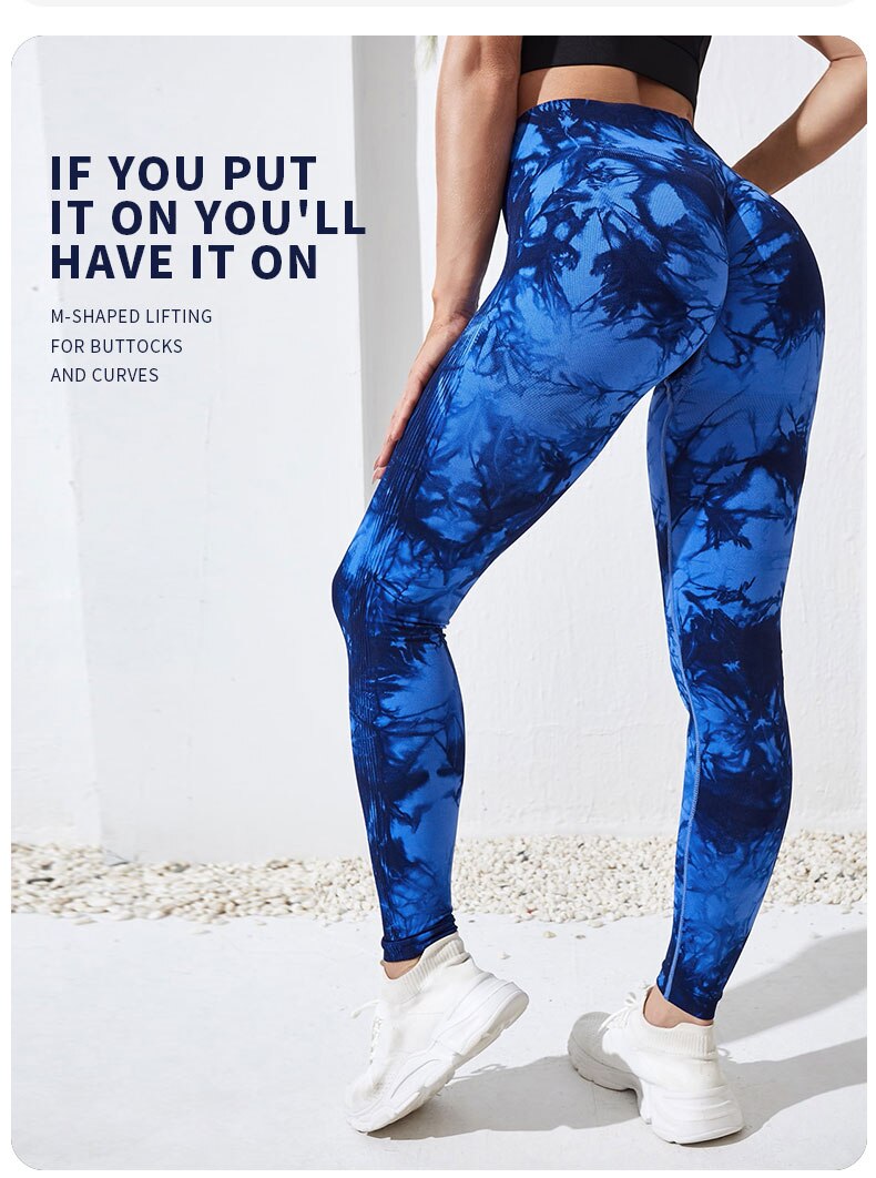SwirlSculpt™ Tie-Dye Leggings