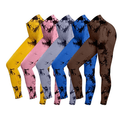 SwirlSculpt™ Tie-Dye Leggings