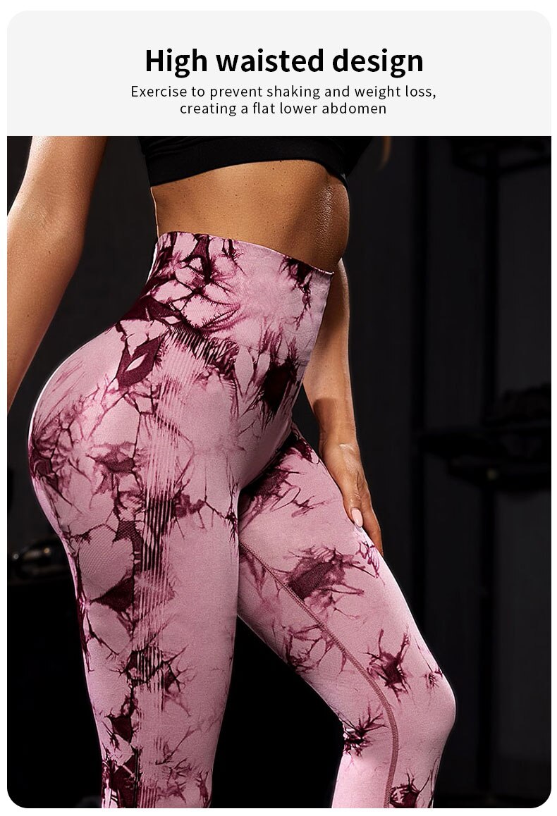 SwirlSculpt™ Tie-Dye Leggings