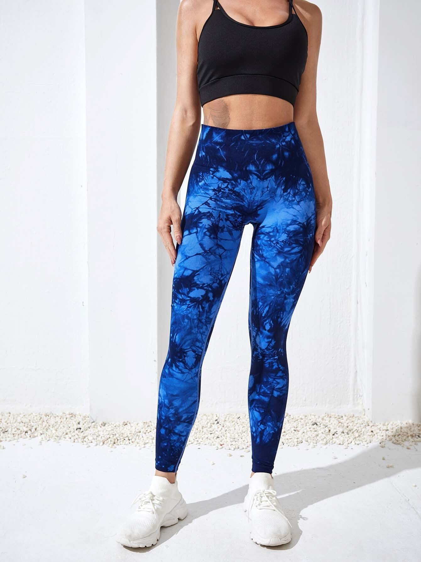 SwirlSculpt™ Tie-Dye Leggings