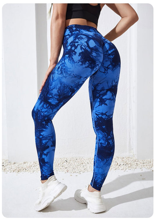 SwirlSculpt™ Tie-Dye Leggings