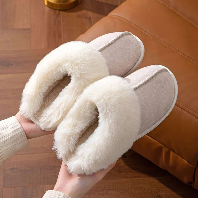 Fluffy Open Slippers