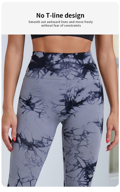 SwirlSculpt™ Tie-Dye Leggings