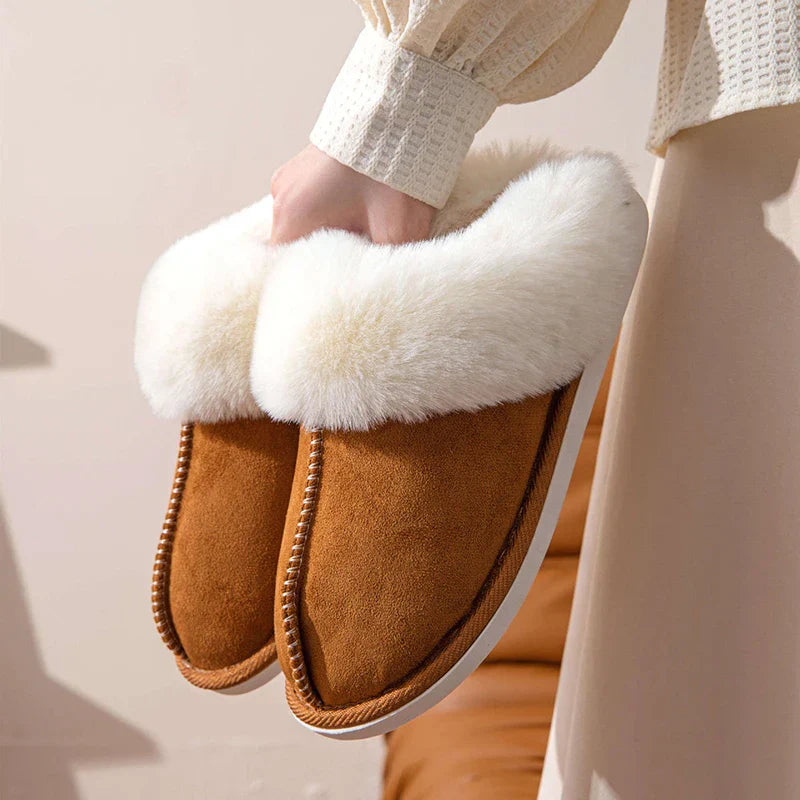 Fluffy Open Slippers