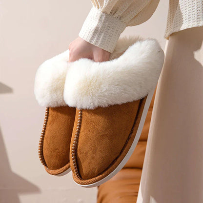 Fluffy Open Slippers