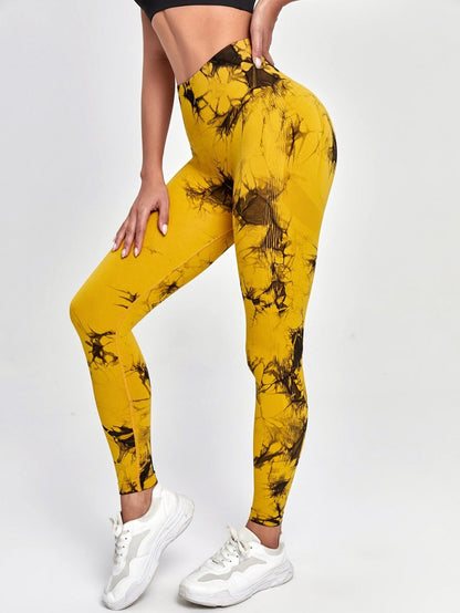 SwirlSculpt™ Tie-Dye Leggings