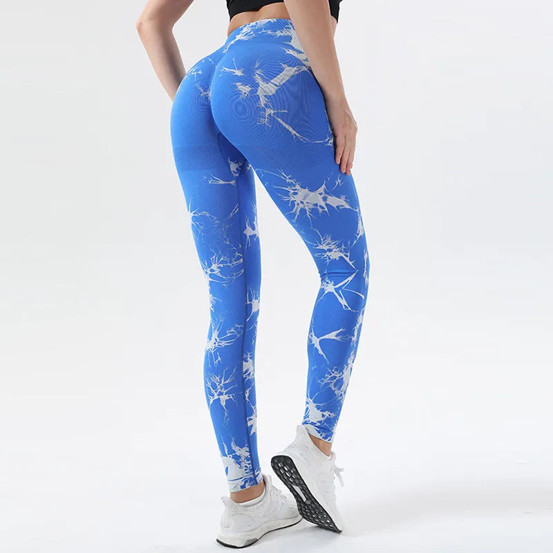 SwirlSculpt™ Tie-Dye Leggings