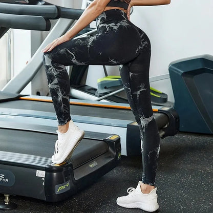 SwirlSculpt™ Tie-Dye Leggings