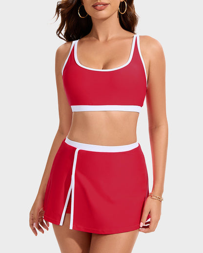 Shoreline Chic™ Skirt Bikini Set