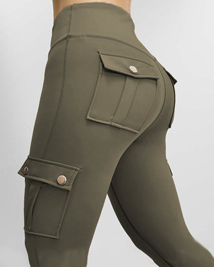 SnatchWaist™ Butt Lift Flap Pocket Leggings