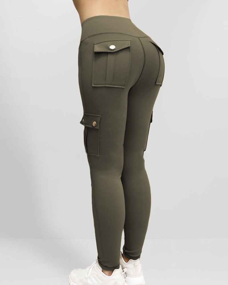 SnatchWaist™ Butt Lift Flap Pocket Leggings