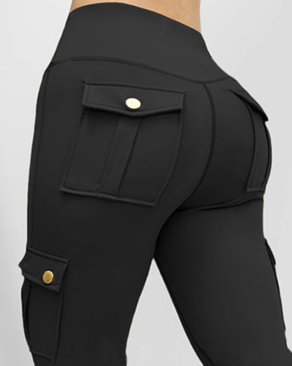 SnatchWaist™ Butt Lift Flap Pocket Leggings