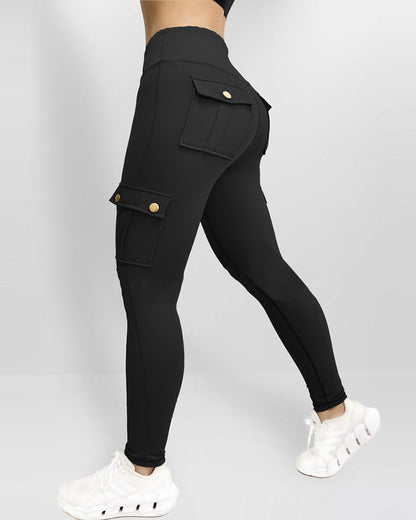 SnatchWaist™ Butt Lift Flap Pocket Leggings
