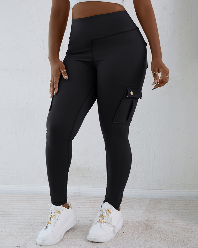 SnatchWaist™ Butt Lift Flap Pocket Leggings