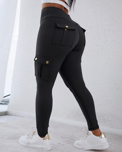 SnatchWaist™ Butt Lift Flap Pocket Leggings
