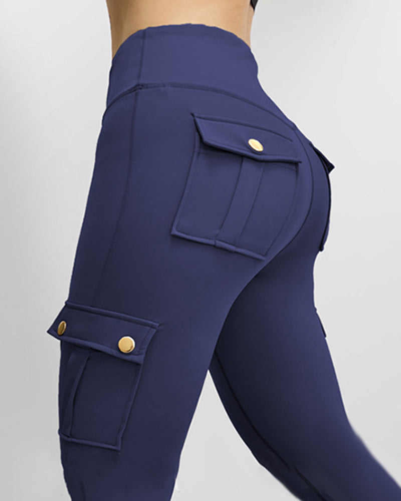 SnatchWaist™ Butt Lift Flap Pocket Leggings