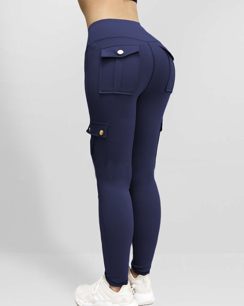 SnatchWaist™ Butt Lift Flap Pocket Leggings