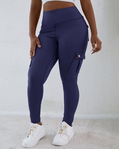 SnatchWaist™ Butt Lift Flap Pocket Leggings