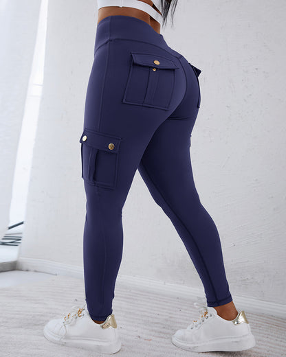 SnatchWaist™ Butt Lift Flap Pocket Leggings