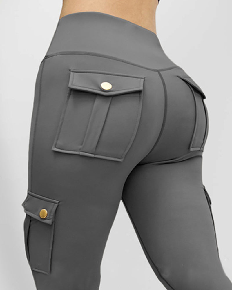 SnatchWaist™ Butt Lift Flap Pocket Leggings