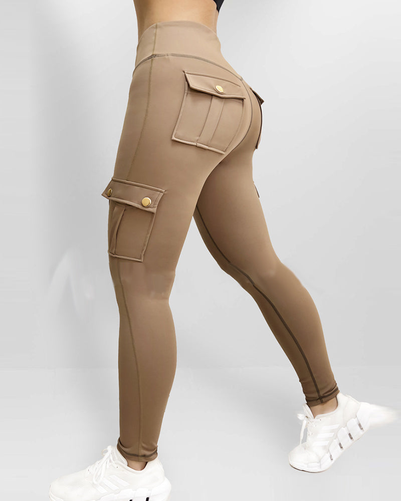 SnatchWaist™ Butt Lift Flap Pocket Leggings
