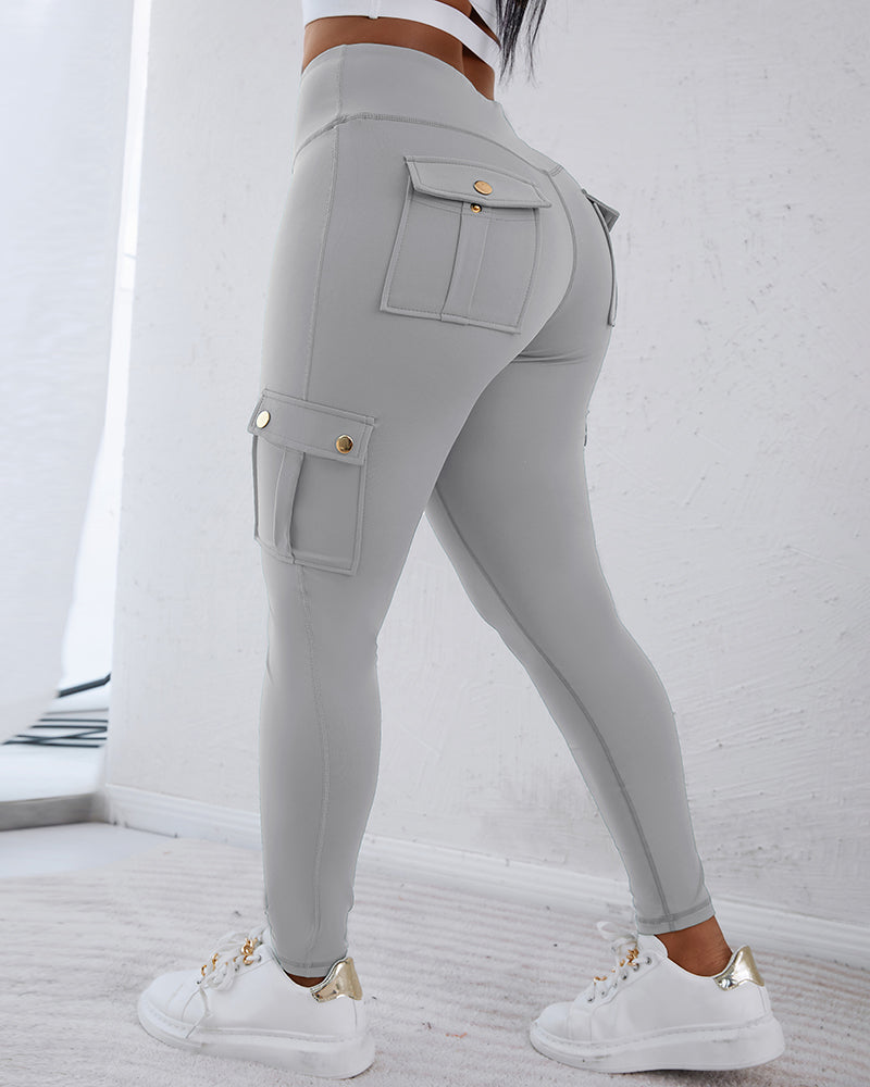 SnatchWaist™ Butt Lift Flap Pocket Leggings