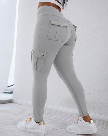 SnatchWaist™ Butt Lift Flap Pocket Leggings