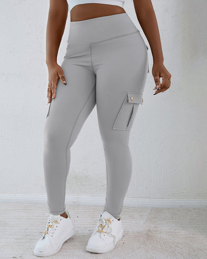 SnatchWaist™ Butt Lift Flap Pocket Leggings