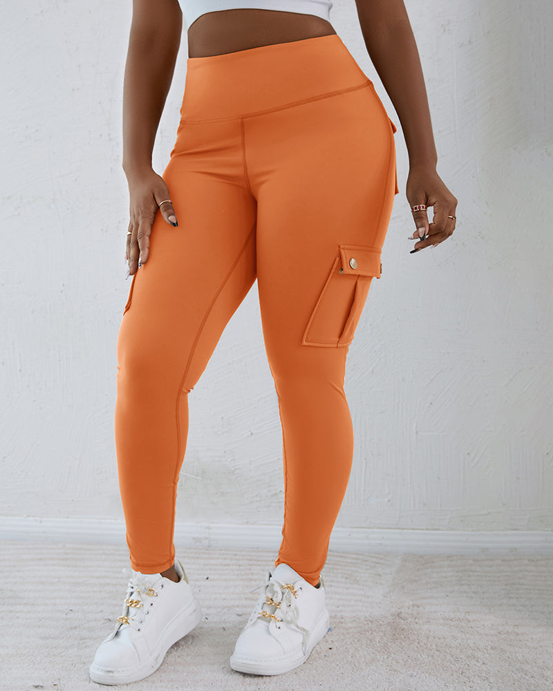 SnatchWaist™ Butt Lift Flap Pocket Leggings