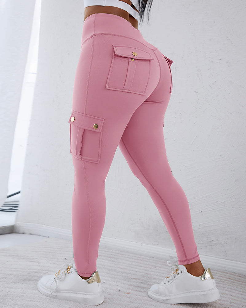 SnatchWaist™ Butt Lift Flap Pocket Leggings