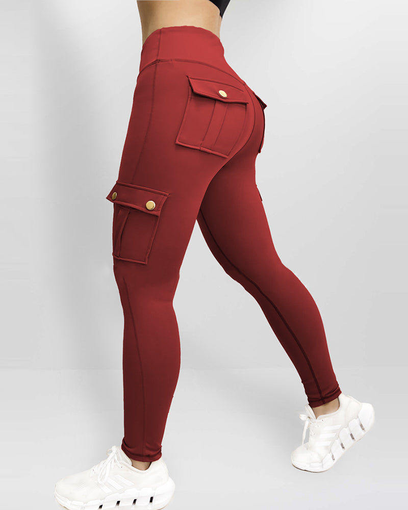 SnatchWaist™ Butt Lift Flap Pocket Leggings