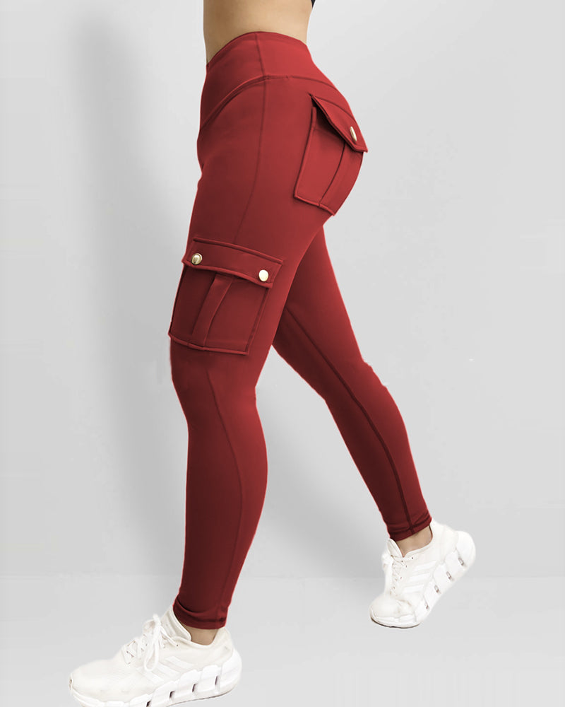 SnatchWaist™ Butt Lift Flap Pocket Leggings