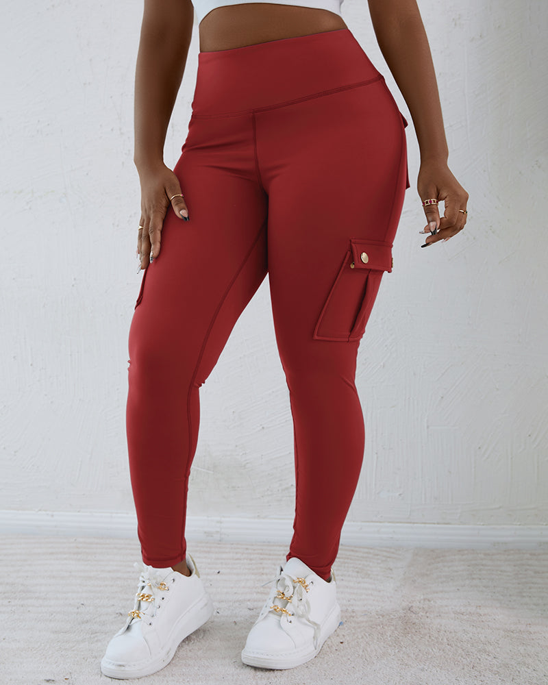 SnatchWaist™ Butt Lift Flap Pocket Leggings