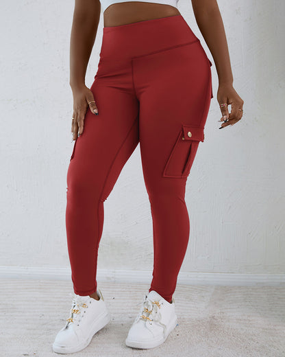 SnatchWaist™ Butt Lift Flap Pocket Leggings