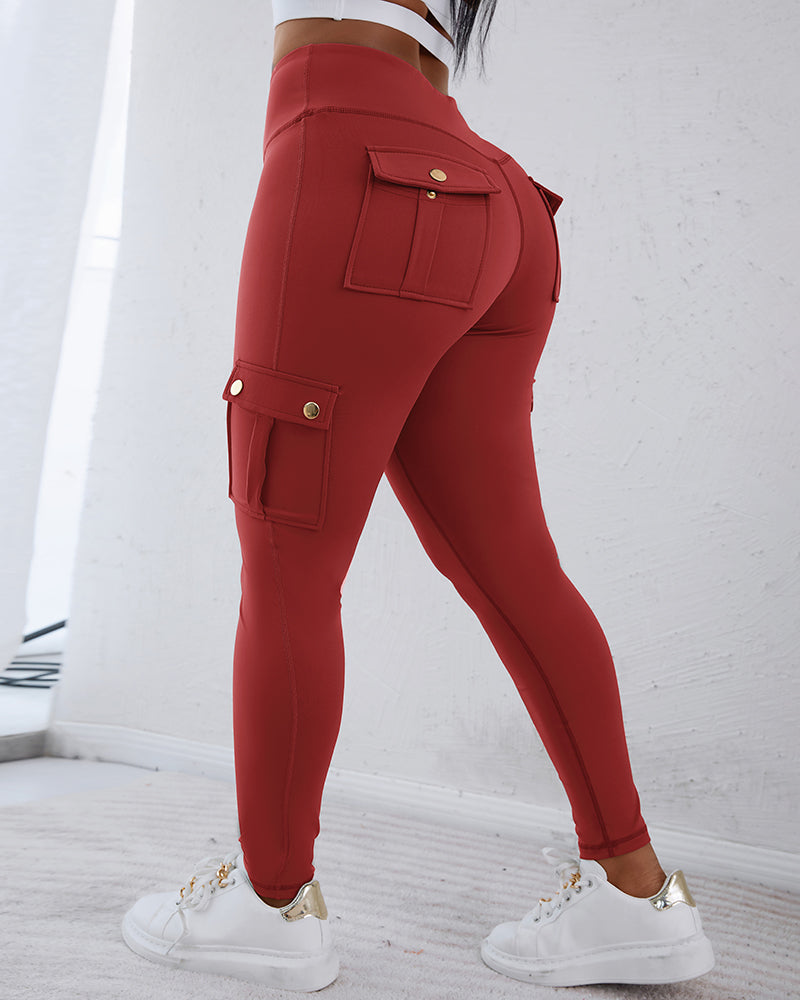 SnatchWaist™ Butt Lift Flap Pocket Leggings