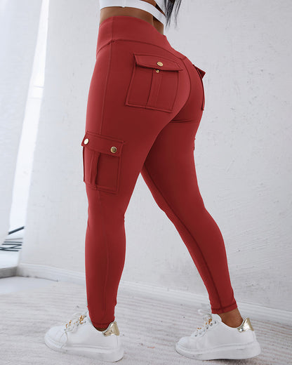 SnatchWaist™ Butt Lift Flap Pocket Leggings