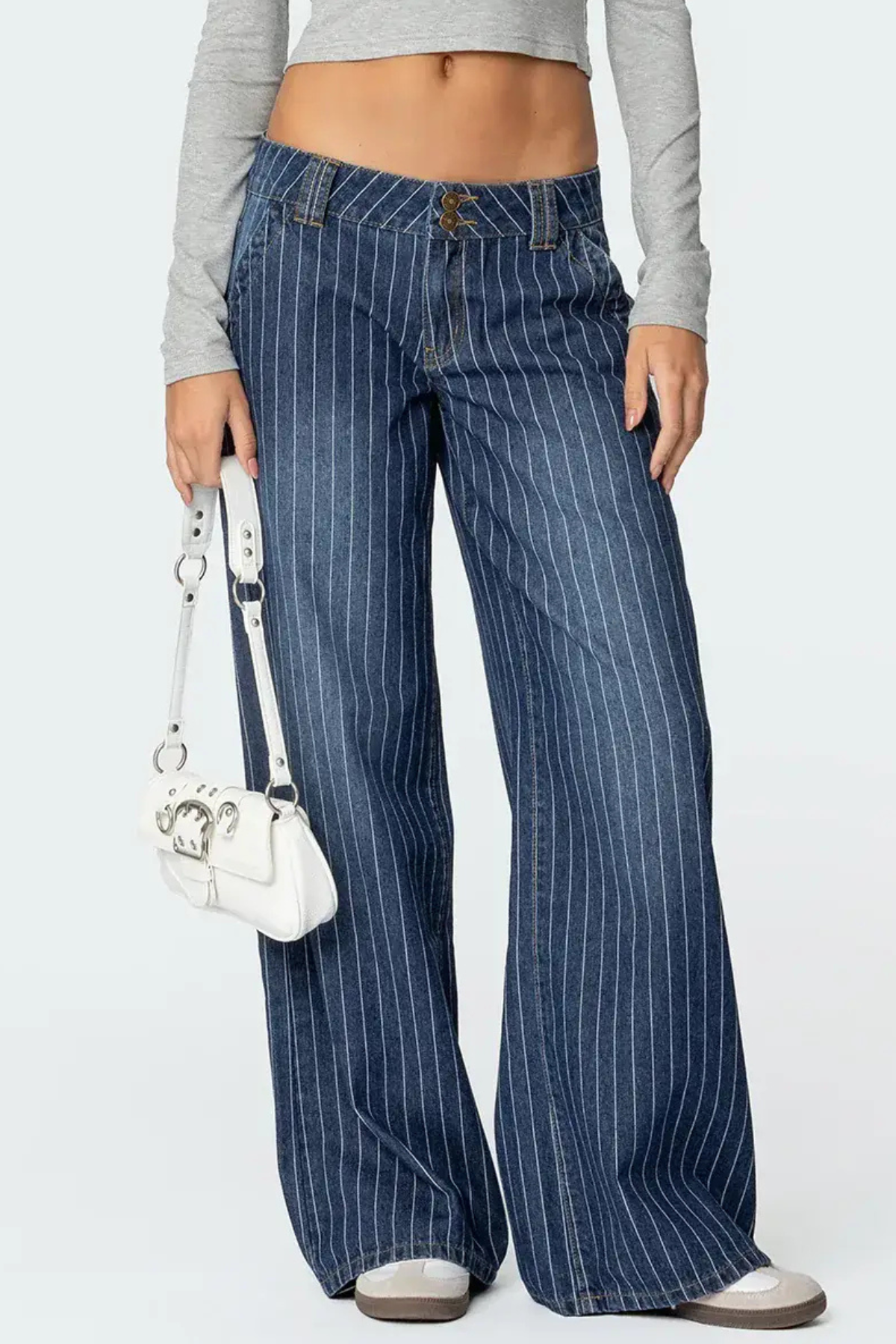 PinStripe™ Wide Leg Jeans